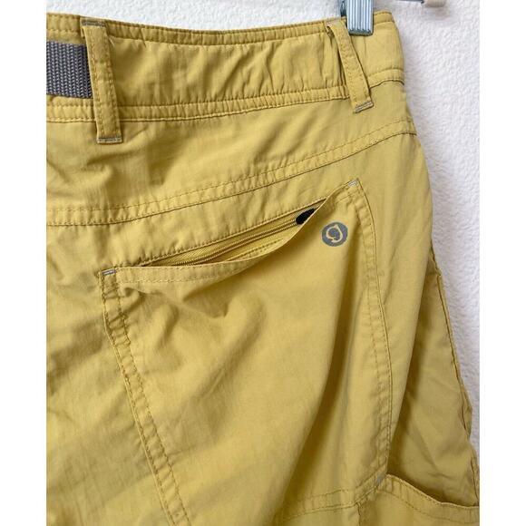 Gramicci Break Trail Cargo Mens Shorts Size 32 Utility Hiking 11" Yellow Nylon - Picture 4 of 6